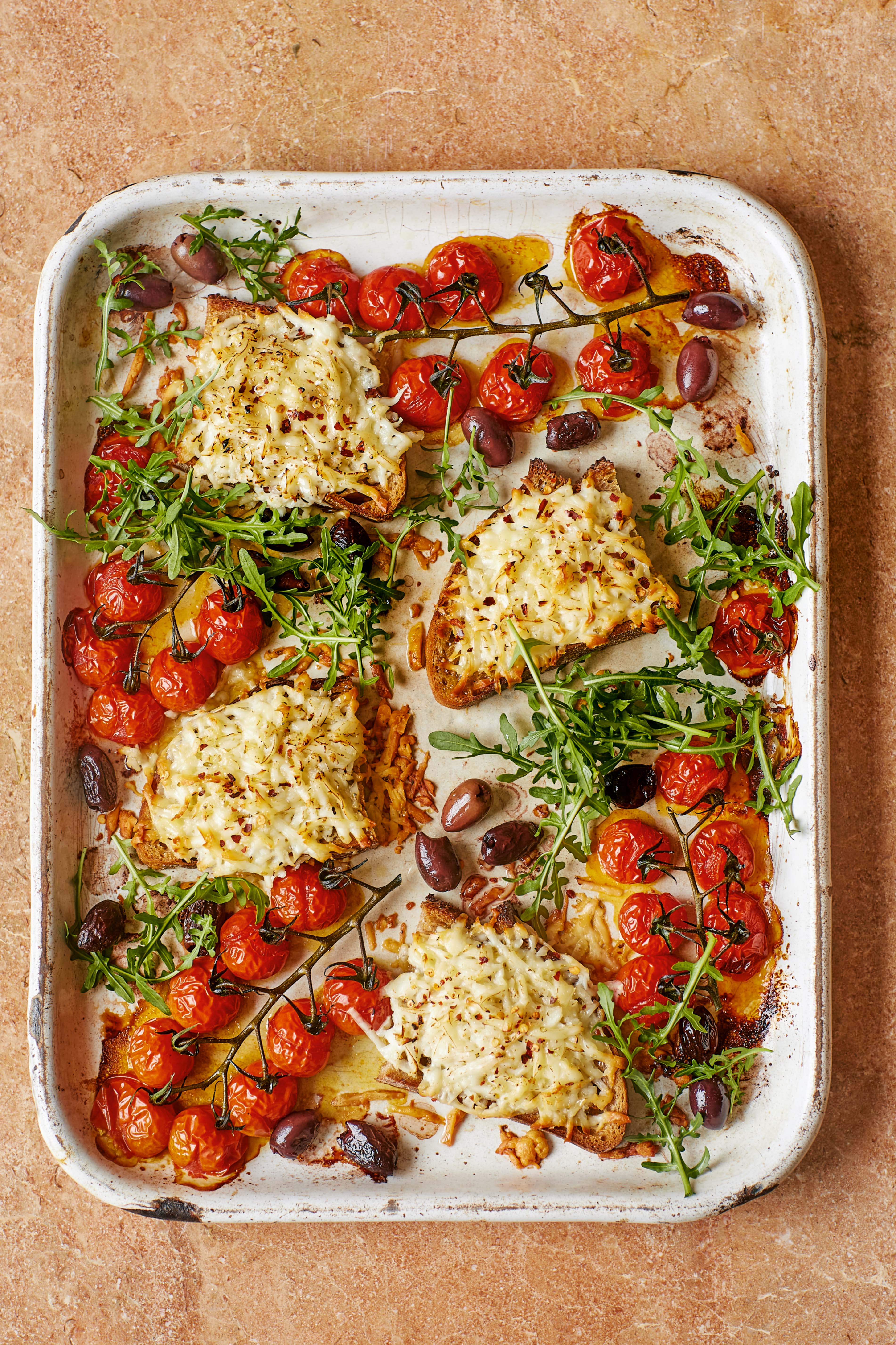 Melissa Hemsley, Grated Halloumi Toasts with Hot Honey