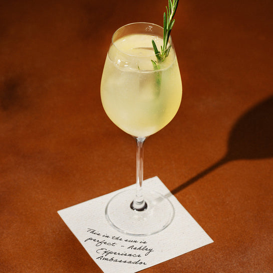 Rhubarb & Rosemary Spritz