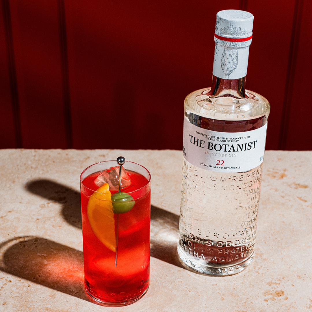 Blood Orange Negroni Fizz